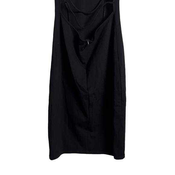Lulus Be-All Trend-All Backless Black Midi Dress Size Small - Picture 9 of 12